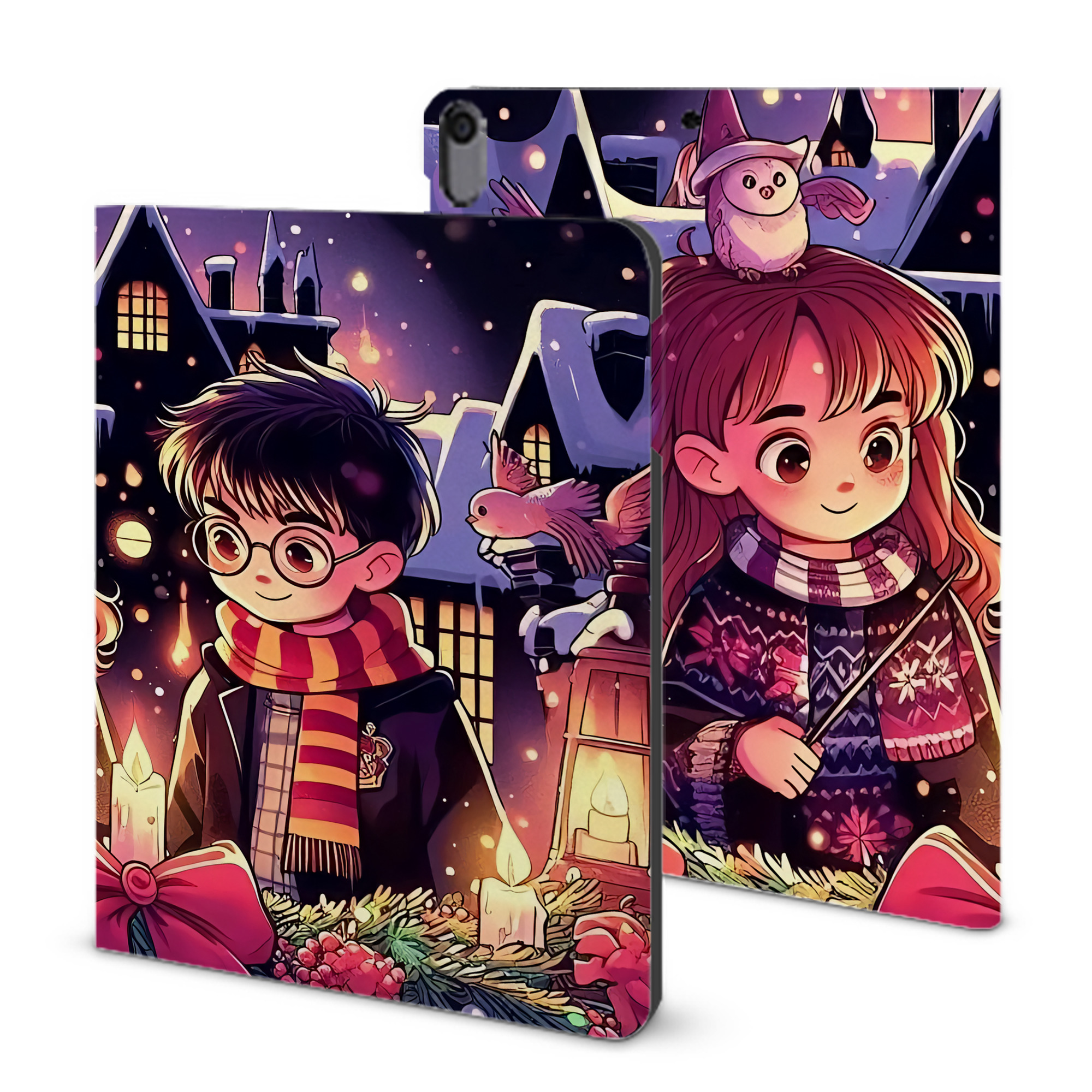 （画像用） Harry Potter ハリー・ポッターシリーズ IPad ケース ブック型 PUレザー TPU 耐衝撃 軽量 薄型 ペン収納なし 全面保護 IPad 各モデル対応